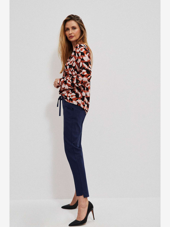 Moodo Tmavomodré dámske nohavice Moodo