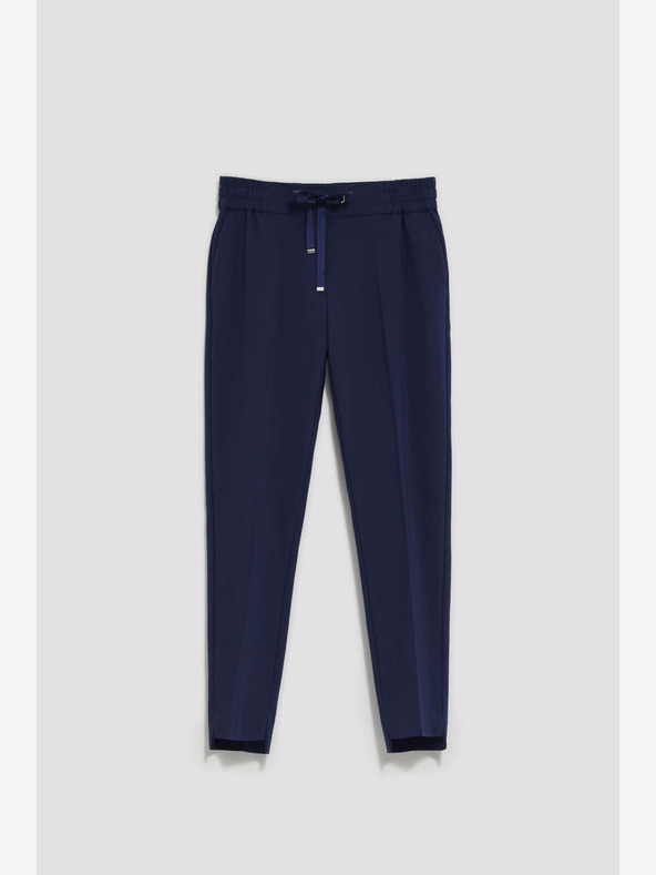 Moodo Tmavomodré dámske nohavice Moodo