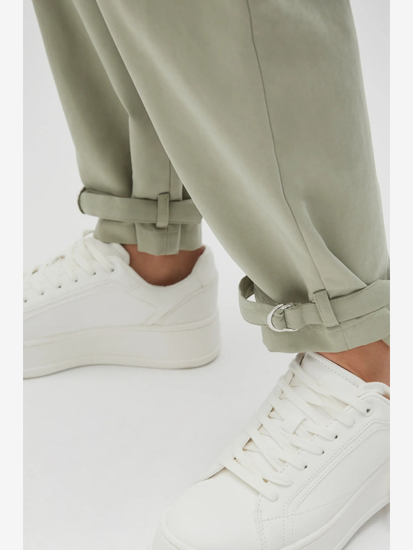 Moodo Svetlozelené dámske nohavice Moodo