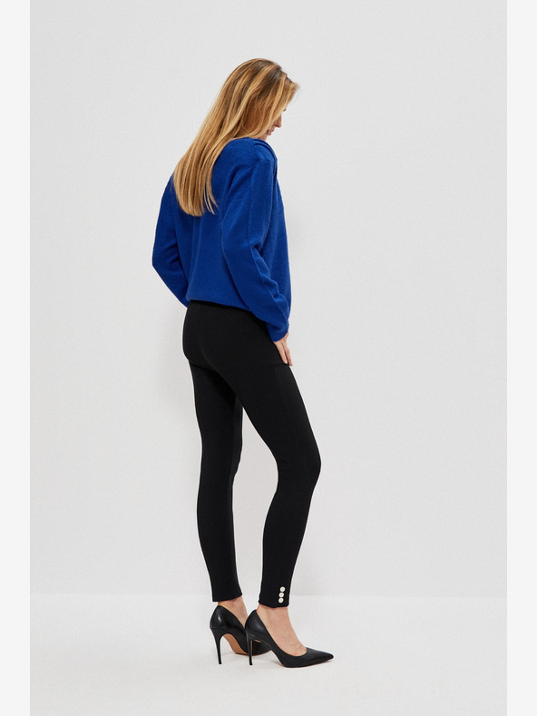 Moodo Čierne dámske nohavice Moodo