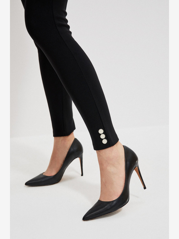 Moodo Čierne dámske nohavice Moodo