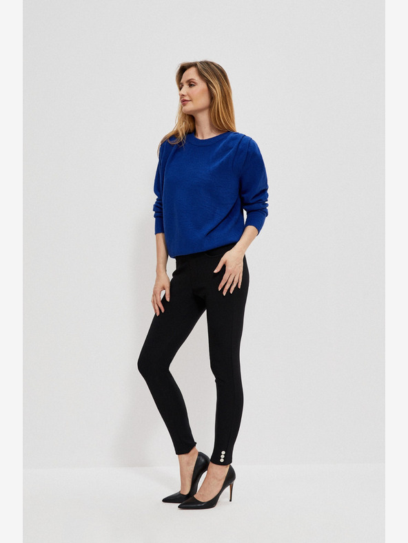 Moodo Čierne dámske nohavice Moodo