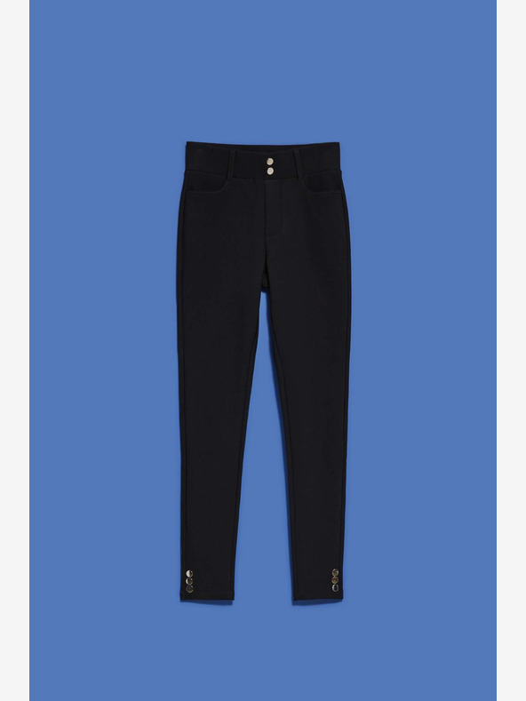 Moodo Čierne dámske nohavice Moodo