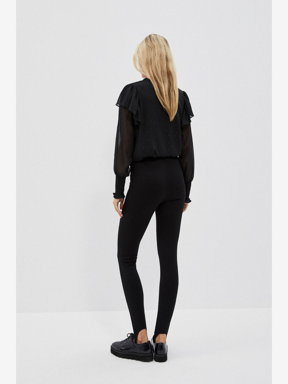 Moodo Čierne dámske nohavice Moodo