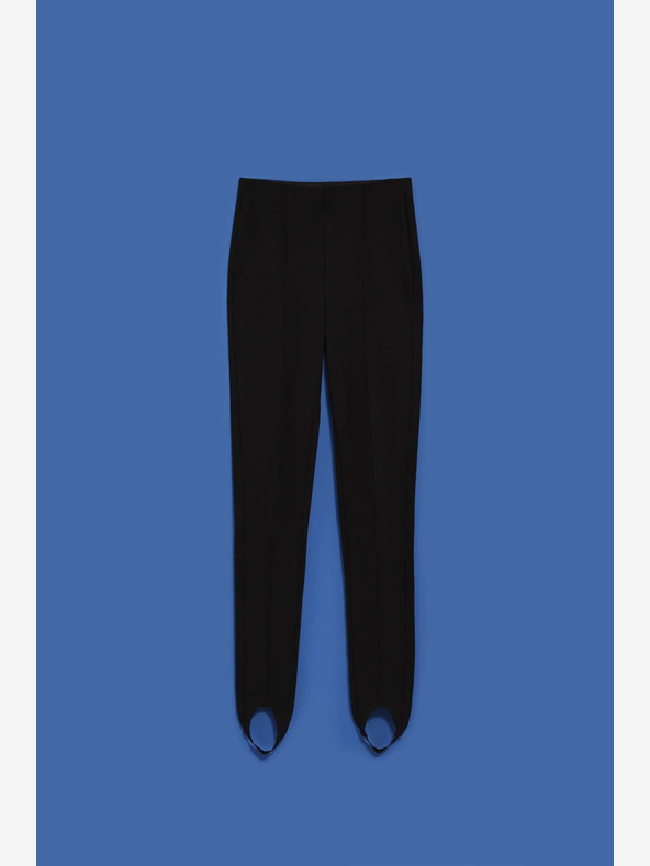 Moodo Čierne dámske nohavice Moodo