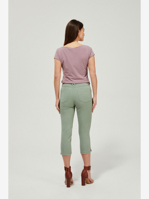 Moodo Zelené dámske nohavice Moodo