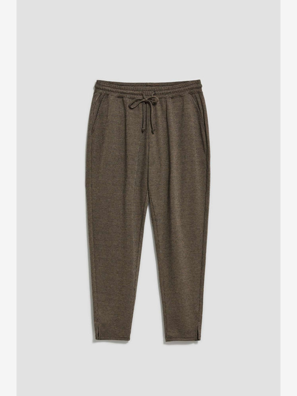 Moodo Moodo Čierno-hnedé dámske nohavice