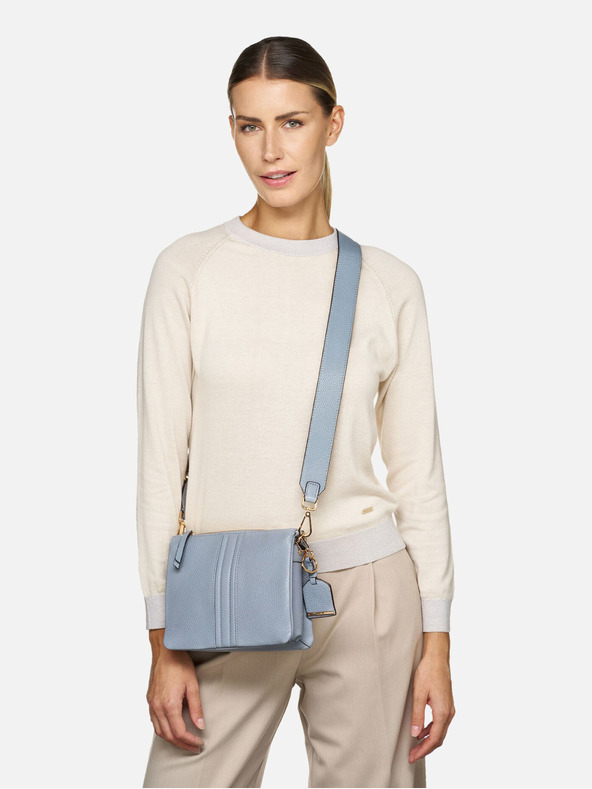 Geox Svetlomodrá dámska kabelka Geox Clarissa