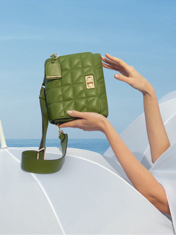 Geox Zelená dámska kabelka Geox Veriana