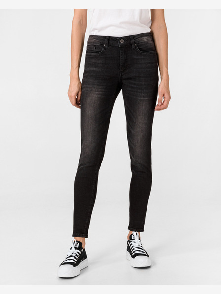 Vero Moda Čierne dámske džínsy slim fit Vero Moda Ella