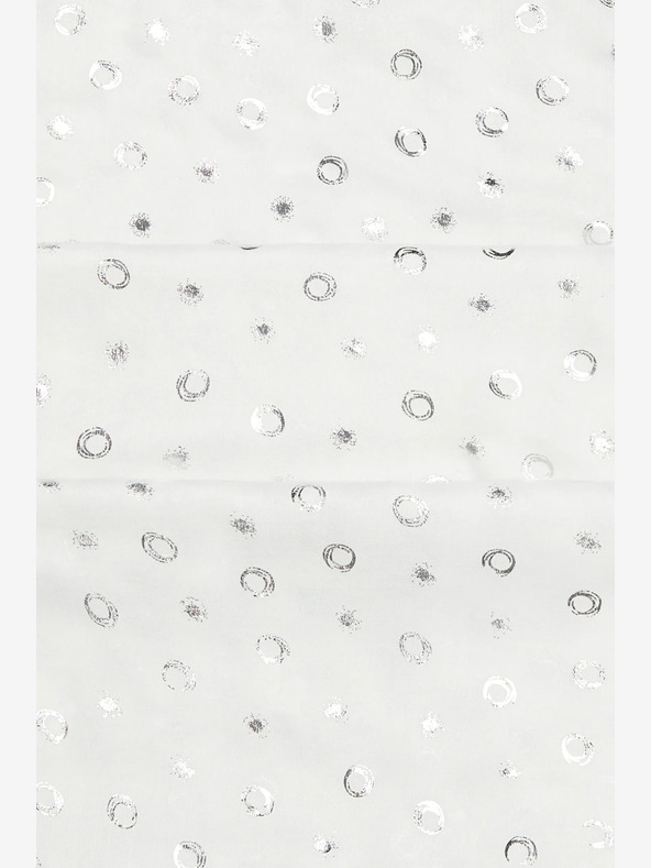 Moodo Biely dámsky bodkovaný šál Moodo