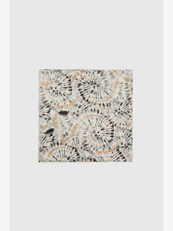 Moodo Béžová dámska vzorovaná šatka Moodo