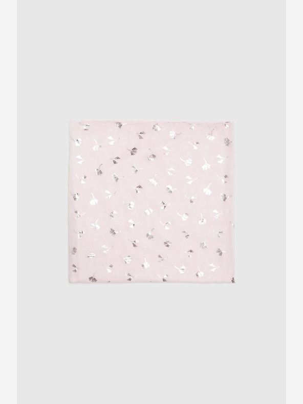 Moodo Svetloružový dámsky vzorovaný šál Moodo