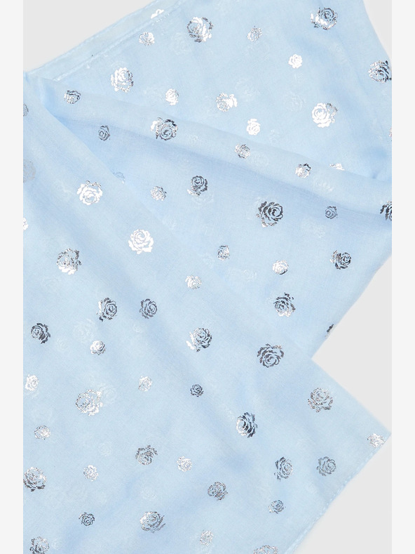 Moodo Svetlomodrý dámsky bodkovaný šál Moodo