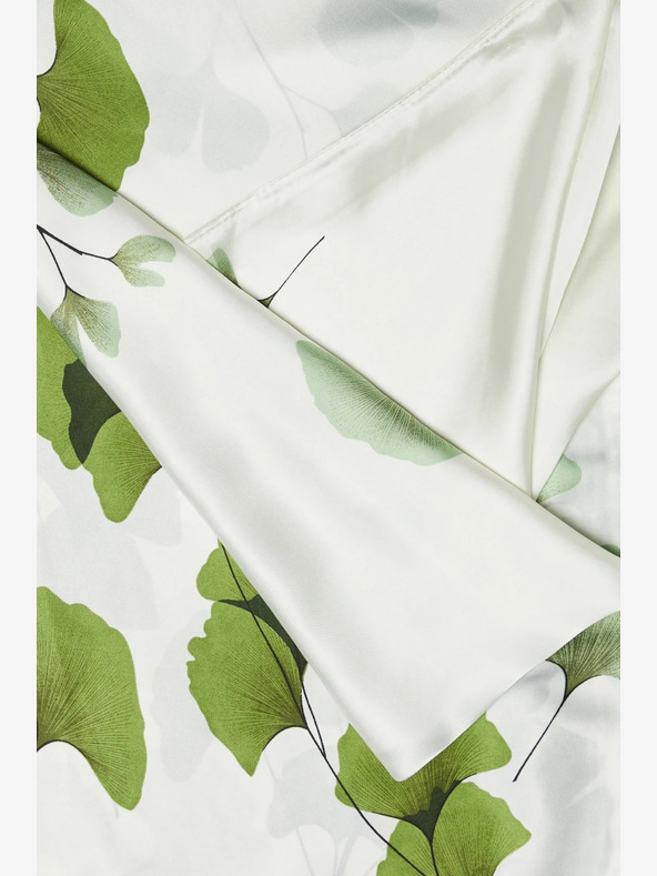 Moodo Bielo-zelená dámska vzorovaná šatka Moodo