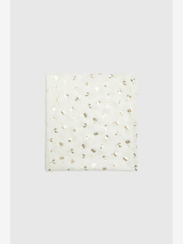 Moodo Biely dámsky vzorovaný šál Moodo