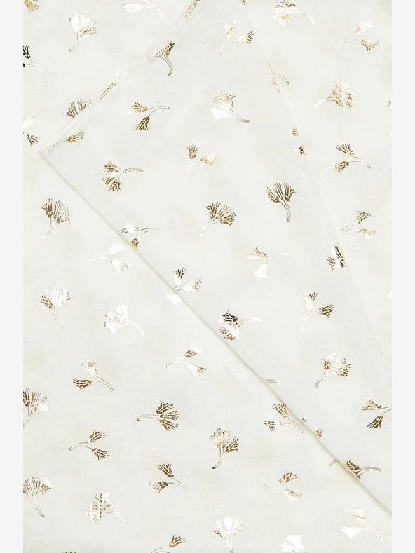 Moodo Biely dámsky vzorovaný šál Moodo