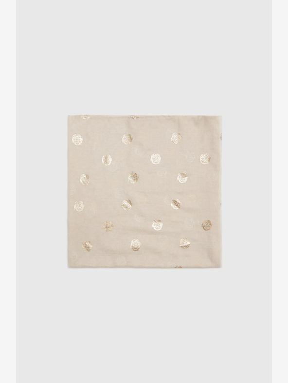 Moodo Béžový dámsky bodkovaný šál Moodo