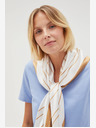 Moodo Biely dámsky vzorovaný šál Moodo