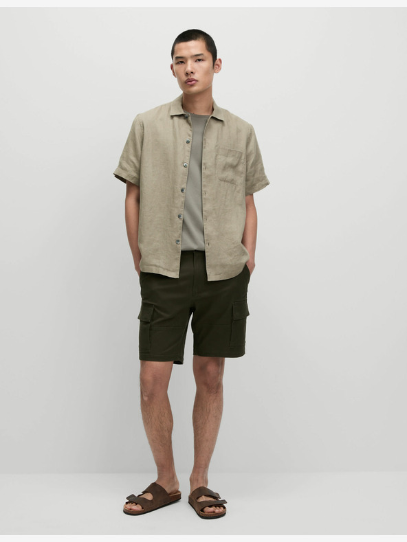 Marks & Spencer Čisté ľanové tričko Marks & Spencer hnedé