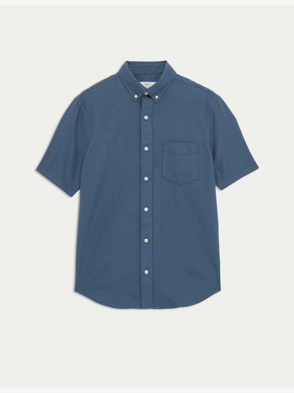 Marks & Spencer The Ultimate Marks & Spencer čistá bavlnená oxfordská košeľa modrá