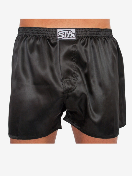 Styx Pánske saténové šortky Styx čierne