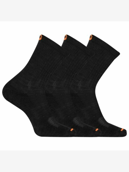 Merrell Ponožky Merrell MEA33564C3B2 BLACK CUSHIONED COTTON CREW