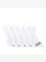 Styx Ponožky 5PACK Styx Low White