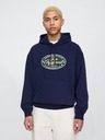GAP Oversize mikina s logom Americana GAP