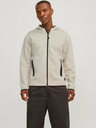 Jack & Jones Jack & Jones Pánska béžová mikina s kapucňou