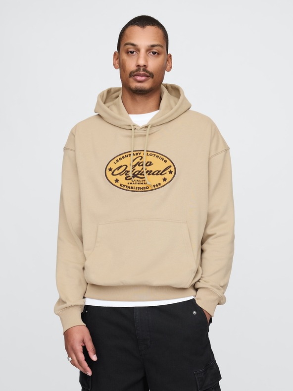 GAP Oversize mikina s logom Americana GAP