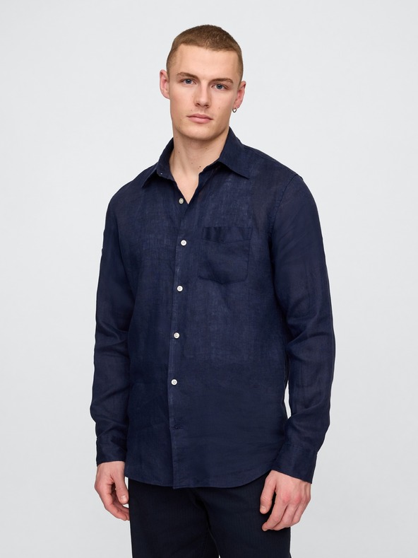 GAP Ľanová košeľa Classic Shirt GAP