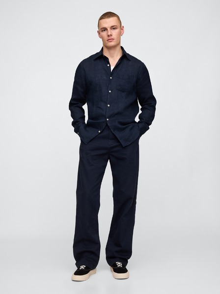 GAP Ľanová košeľa Classic Shirt GAP