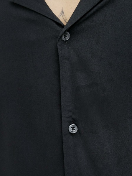 Jack & Jones Čierne pánske tričko s krátkym rukávom Jack & Jones Corp