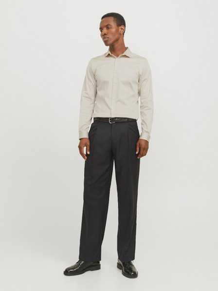 Jack & Jones Béžová pánska košeľa Jack & Jones