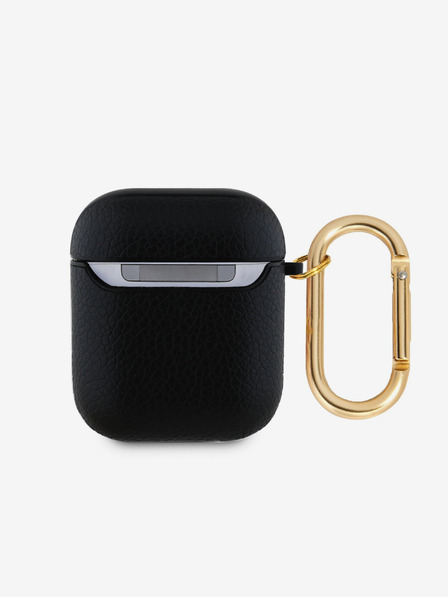 Guess Puzdro Guess PU Grained Classic Logo pre AirPods 1/2 Black