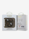 Guess Guess PU 4G Pivoňkový šarm obal pre AirPods 1/2 hnedý