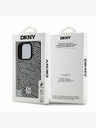 DKNY DKNY PU kožený zadný kryt Crosswalk Pattern Magsafe pre iPhone 16 Pro Max Ivory