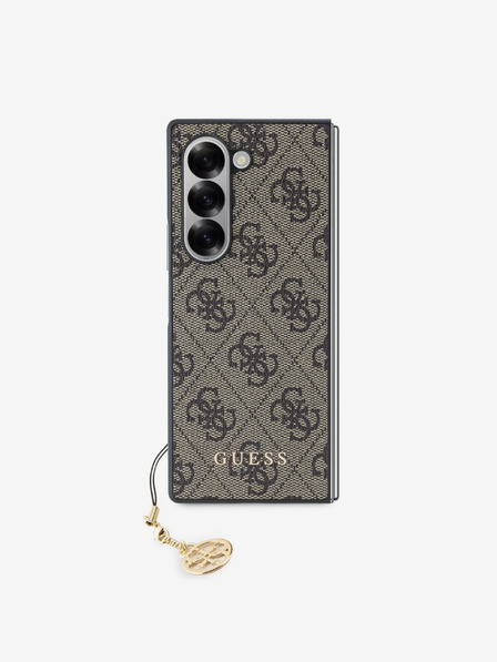 Guess Guess 4G Charm zadný kryt pre Samsung Galaxy Z Fold 6 hnedý