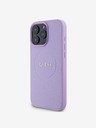Guess Guess PU Grained Classic Logo MagSafe zadný kryt pre iPhone 16 Pro fialový