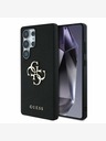 Guess Guess PU Grained 4G Metal Logo Back Cover pre Samsung Galaxy S25 Ultra Black