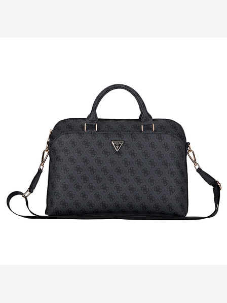 Guess PU 4G Triangle Logo Taška na Notebook 15/16" Black Obal na telefón