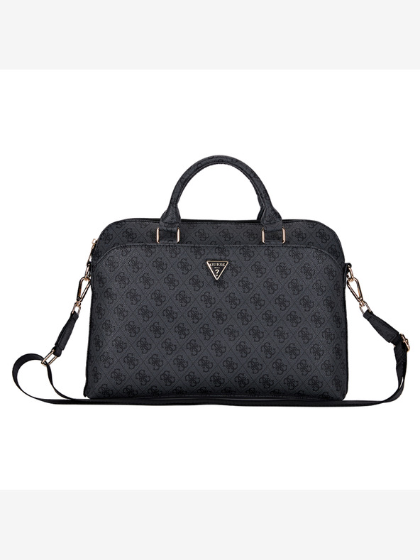 Guess PU 4G Triangle Logo Taška na Notebook 15/16" Black Obal na telefón