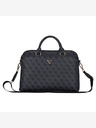 Guess PU 4G Triangle Logo Taška na Notebook 15/16" Black Obal na telefón