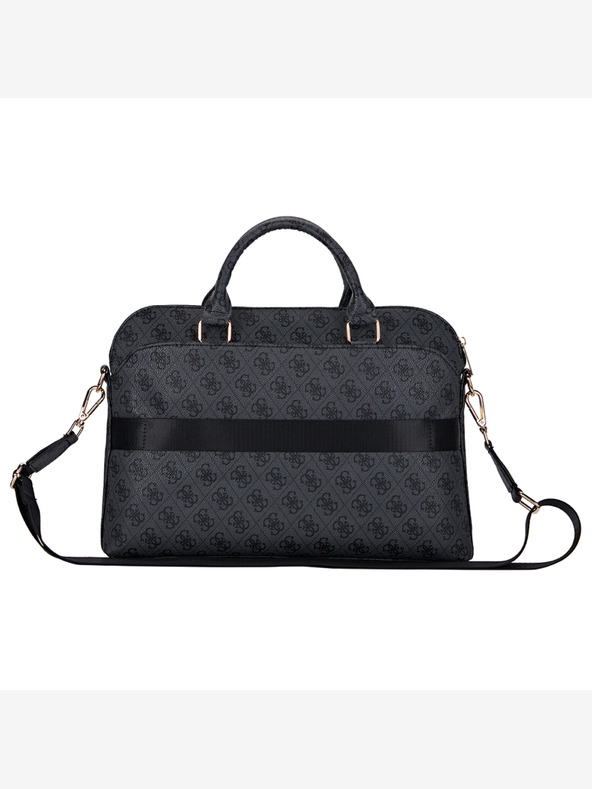 Guess PU 4G Triangle Logo Taška na Notebook 15/16" Black Obal na telefón