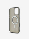 Guess Guess IML Ring MagSafe zadný kryt s kamienkami pre iPhone 16 Pro Max čierny