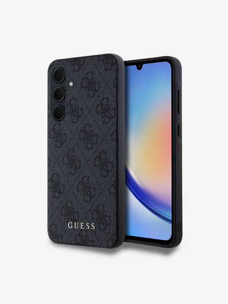 Guess Guess 4G zadný kryt pre Samsung Galaxy A35 5G sivý
