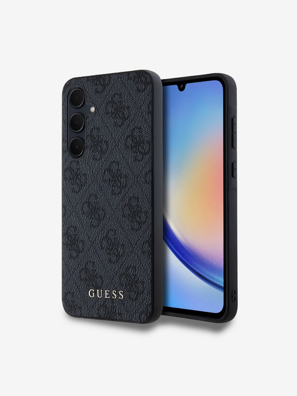 Guess Guess 4G zadný kryt pre Samsung Galaxy A35 5G sivý