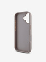 Guess Guess PU 4G Kovové logo Zadný kryt pre iPhone 16 Ružový