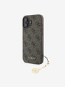 Guess Guess 4G Charm zadný kryt pre iPhone 16 Tone on Tone Brown